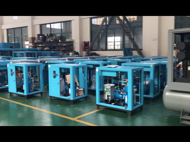 Электрический энергосберегающий тип HP винта компрессора воздуха 75kW переменной скорости 100 видео