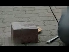 Черное двойное колесо чашки диаманта строки 115mm меля спекло video