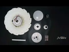 Живущая комната 22 медленно двигает Bladeless дистанционное управление 18W потолочного вентилятора СИД video