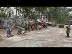 Giyilebilir Velociraptor Animatronik Dinozor Kostümü: Etkileşimli Sergiler İçin Canlı Performans Attraksiyonu
