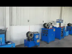 High Pressure Hydraulic Hose Crimping Machine 38mm Quick Opening P38 video