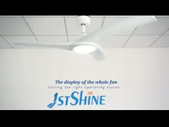 Цвета потолочного вентилятора СИД Dimmable дистанционного управления освещение пластикового изменяя video