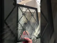 Кисловочная вытравленная декоративная дверь вводит чугунную стеклянную дверь вводит 20mm 2m video