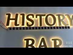 Логотип 3000K-10000K парикмахерской знака письма нержавеющей стали подсвеченный video