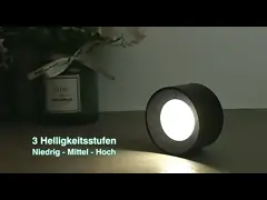 360 градусов повернуть магнитную стену СИД управлением касания установил чтение света для спальни video