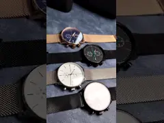 Дозор кварца OEM 20mm дозора черноты дела 3ATM сетноой-аналогов роскошный video