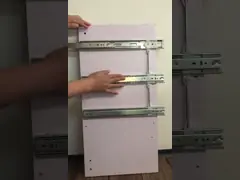 Направляющие для ящиков на шарикоподшипниках полного выдвижения 46 мм video