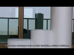 Белый хлопок жемчуга упаковывая завалку пены хлопка жемчуга 1.2m противостатическую video