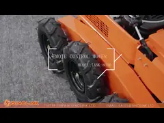 Приведенный в действие газом засоритель сада Gps Mininature колеса трактора 6 газонокосилки дистанционного управления 550mm video