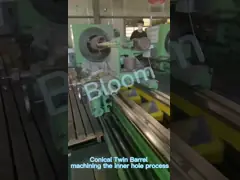 Barilotto gemellato conico di Nitrided/bimetallico vite per l'espulsore