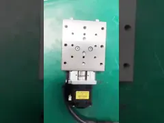 Моторизованная нержавеющей сталью толщина этапа 20mm линейного винта шарика этапа линейная video