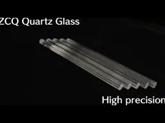 Кварцевая капиллярная трубка с лазерной резкой, диаметр 6 мм video