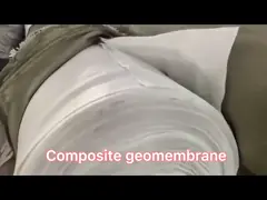 Белая сплетенная мембрана Geotextile ткани фильтра для Soakaway video