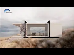 Prefab Light Steel Frame Overwater Bungalow Light Steel Frame House Dome Cabin House