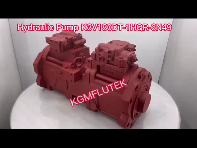 Насос гидронасоса K3V180DT-1HQR-6N49 экскаватора K3V180DT аксиальнопоршневой видео