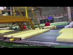 Звукопоглотительная панель стеклянной ваты изоляции жары сгустила ровную изоляцию стены video