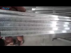 Бесшовная сварная линия Алюминиевая разметка для дверей с гладкой поверхностью video