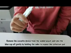 Один леденец на палочке слюны антигена Ag Covid 19 шага video