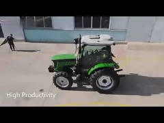 Трактор трейлера затяжелителя фронта 70HP каретный с частями сельскохозяйственной техники video