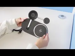 Тип C соедините складывание 3 в 1 беспроводном зарядном устройстве для часов наушников телефона video