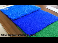 Пластиковая трава завила дерновину 15mm хоккея на траве пряжи искусственную водное video