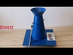 Набор конуса резкого падения покрасил стальное конкретное оборудование для испытаний video