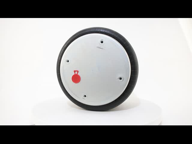 2 Convoluted Rubber Air Bellow Replacement Firestone W01-358-7781 With 3/4 NPT Air Inlet Spring