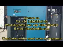 Сразу управляемый роторный тип впрыснутое автотракторное масло винта Сименс компрессора воздуха video