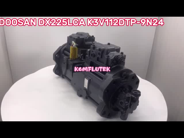 K3V112DTP-9N24 FLUTEK Kawasaki Hydraulic Pump Assy For DX225LCA Excavator