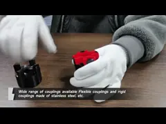 45 Degree Quick Release Custom Machined Parts Shaft Flexible Coupling For Encoder video