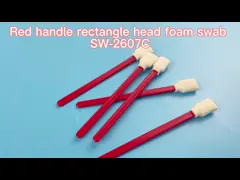Customize Accept Foam Cleaning Swab Red Handle Electronics Cleaning Stick video
