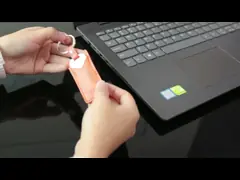 30MB/S মেটাল কী USB স্টিক 2.0 পোর্টেবল 64GB 128GB চামড়ার কভার সহ