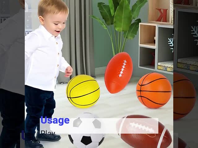 Kids And Adults Football Stress Ball Custom Logo Printed PU Basketball Toy
