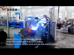 труба высоты 10Tons регулируемая повышая сварочный манипулятор с фиксированной опрокидывая скоростью video