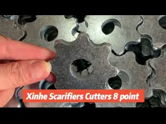 8 резцов карбида TCT филируя резцов 8pt подсказок конкретных для покрывая скарификаторов плановика удаления конкретных video