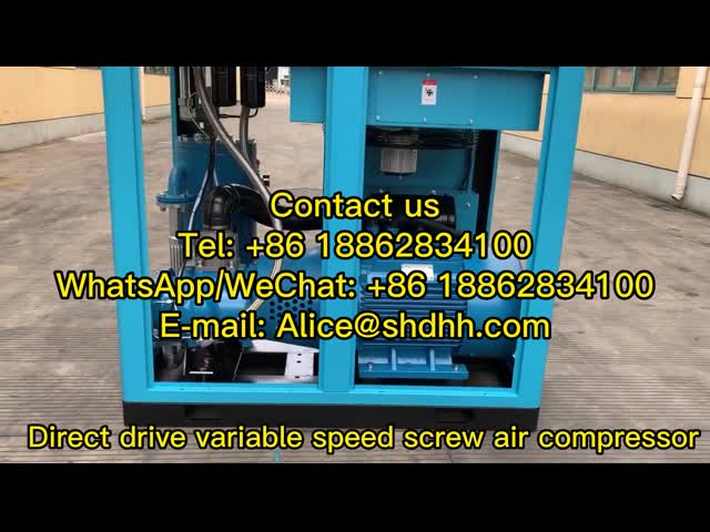 100HP Energy Efficient Electric Industrial Rotary Screw Type Air Compressor 75kw