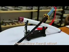 22cm Demon Slayer Sword keychain Mini Kanroji Mitsuri Anime Katana Metal