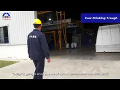 Голубой ринв воды животного длины 4m цистерны с водой поголовья цвета LLDPE video