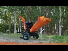 машина древесины нефти 15hp Chipper машина шредера ветви дерева 5 дюймов video