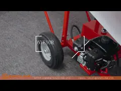 Небольшая портативная система транспортера зеленой зоны Pvc транспортеров швырка для продажи video