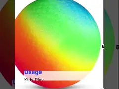 Цвет Pantone шарика спортивной площадки 7 дюймов PVC оживленный нетоксический сгущенный video