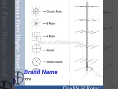 Стеллаж для выставки товаров обтекателя втулки ботинка стойки пола металла темповых сальто сальто тапочки выполненный на заказ video