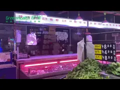 Авто размораживание Ресторан мясо дисплей Витрина грудь холодильник дисплей video