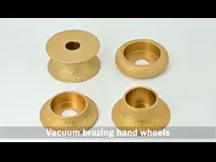 Абразивный диск паяемый вакуумом кварца формы диаманта 75mm video