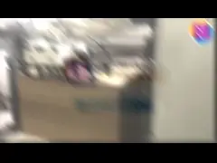 50-60pcs/Min Sheet Fed Paper Bag With Handle Machine 80-170mm High Speed video