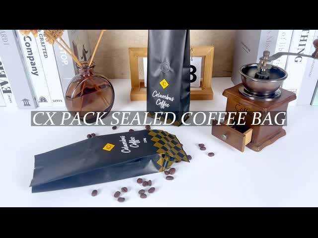 Клапан пути сумки одного уплотнения квадрацикла изготовленного на заказ штейнового кофе кафа Bolsas упаковывая видео