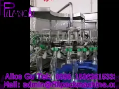 Semi автоматическая главная линия заполнитель стеклянной бутылки 2 машины завалки пива пластиковая прибора video