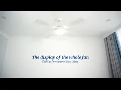 Цвет изменяя освещающ потолочный вентилятор СИД Dimmable крытый с дистанционным управлением video