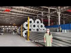 35M Восьмиугольный высокий столб с платформой и системой подъема против 160 км / ч 120 футов video