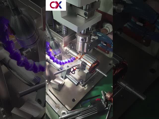 Automatic Outer Rotor Motor Stator Coil Winding Machine CX-JY01 4 Station